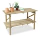 image 2 of Lacewing Wooden 2 Tier Greenhouse Staging Shelving Bench Collapsible 122cm