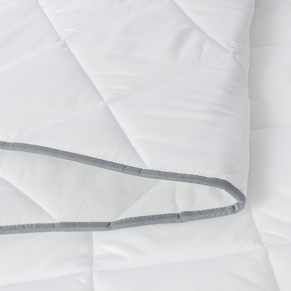 image 1 of 2.5CM Microfibre Soft Touch 1 Inch Mattress Topper White | Super King