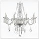 image 1 of Chandelier (Picture Frame) White | M