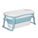 image 1 of HOMCOM Foldable Bathtub Kids Bath Tub with Lid Large Bathtubs for 1 - 12 Years