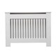 image 2 of Medium White Wooden Slatted Grill Radiator Cover MDF Cabinet