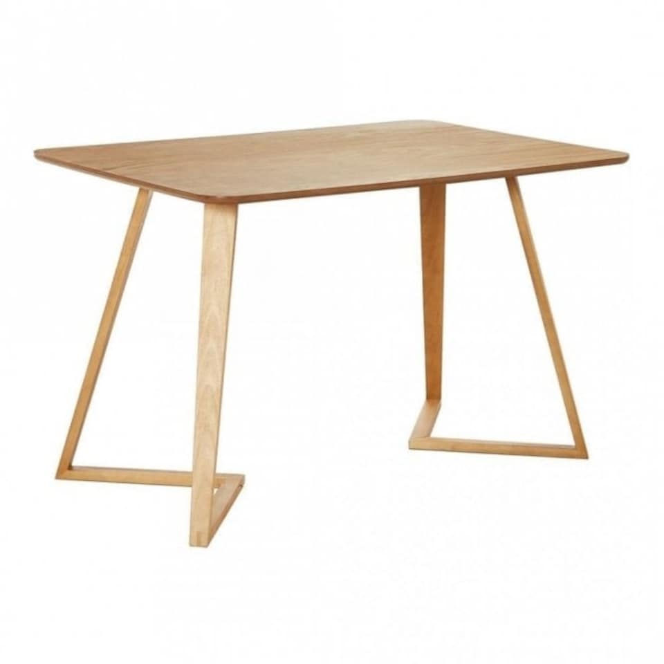 image 1 of Dallas Scandinavian Rectangular Dining Table, Modern Kitchen Table, Solid wood Dining Room Table White