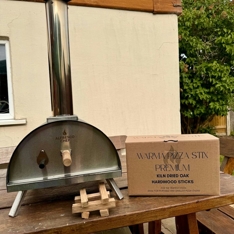 image 1 of Warma Pizza Oven Stix Bundle - 1 x Box, Eco Wood Wool Firelighters & Matches