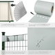 image 5 of Privacy Film - double-sided print, opaque and tear-resistant, fastening clips included | Grey | light grey | 3500 x 19 x 0,04 cm | 1