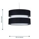 image 7 of Set of  2 Benni - Black 26cm Pendant Shades Black