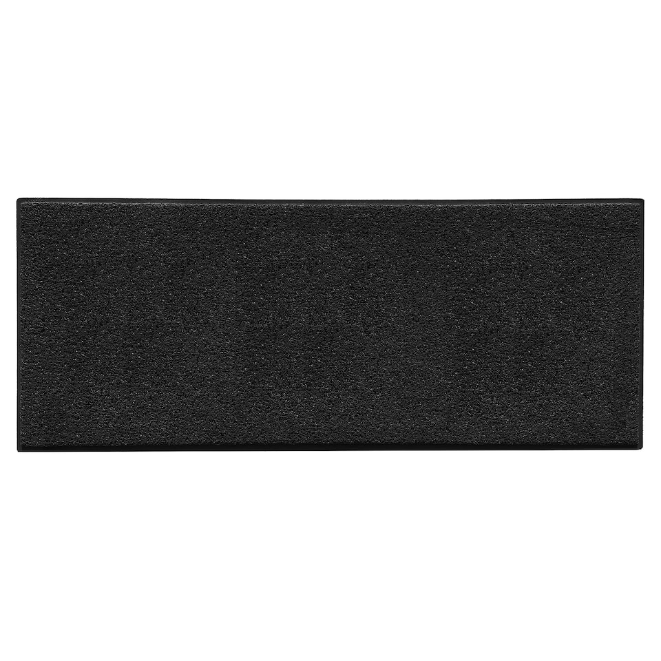 image 1 of Spaghetti Kitchen Hallway Washable Runner 150cm x 60cm - Black