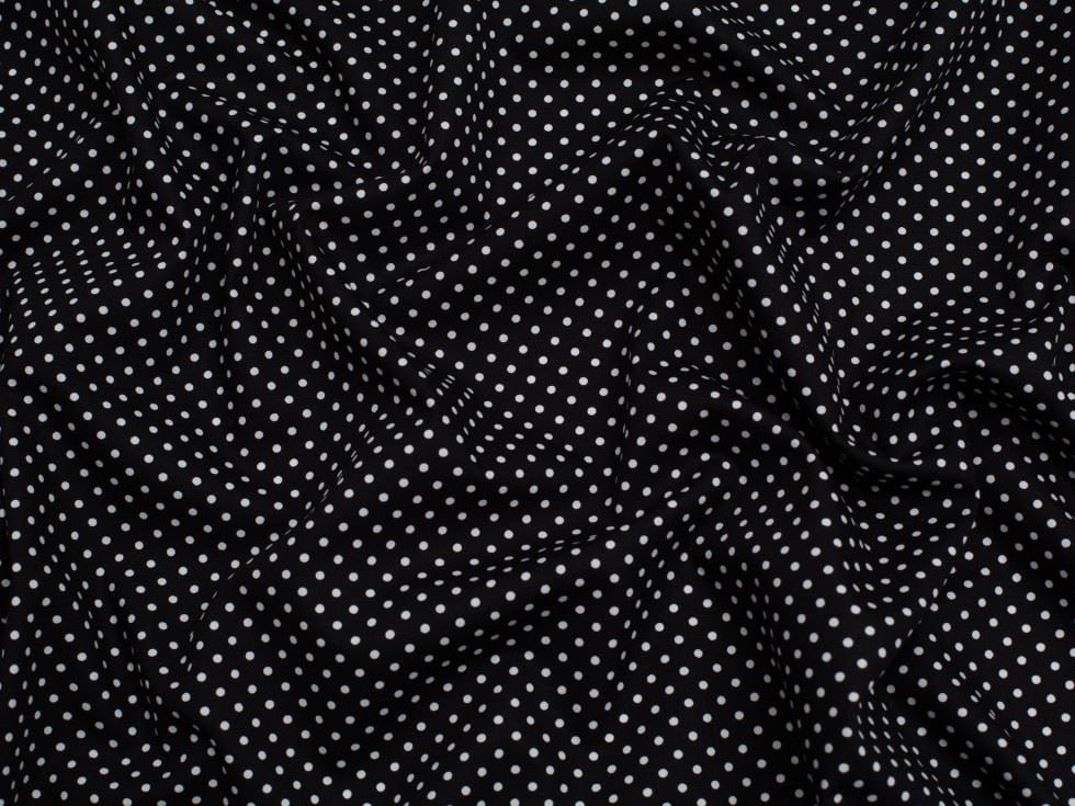 Minerva Core Range Black 100% Cotton Poplin Fabric for Dressmaking, Quilting, 112.5cm / 44" Wide - per metre