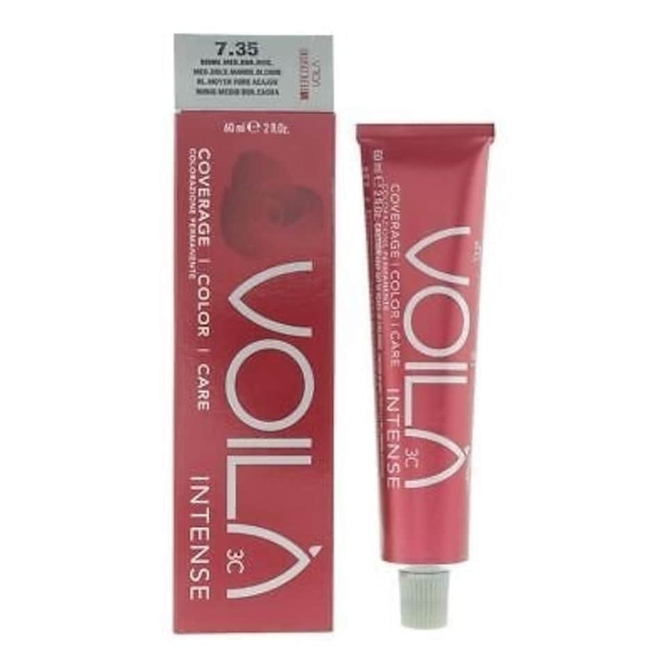image 1 of Intercosmo Voila 3C 7.35 Medium GoldenMahogany Blonde Hair Colour 60ml For Women N/A