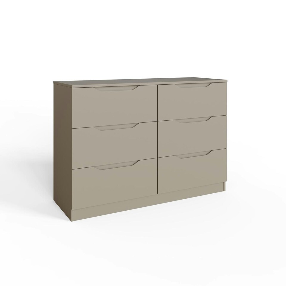 image 1 of Luno 6 Drawer Chest Of Drawers - Putty
