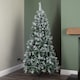 image 3 of 6ft (1.80m) Light up Prelit Snow Flocked Arbor Spruce Christmas Tree with 150 Colour Changing LEDs