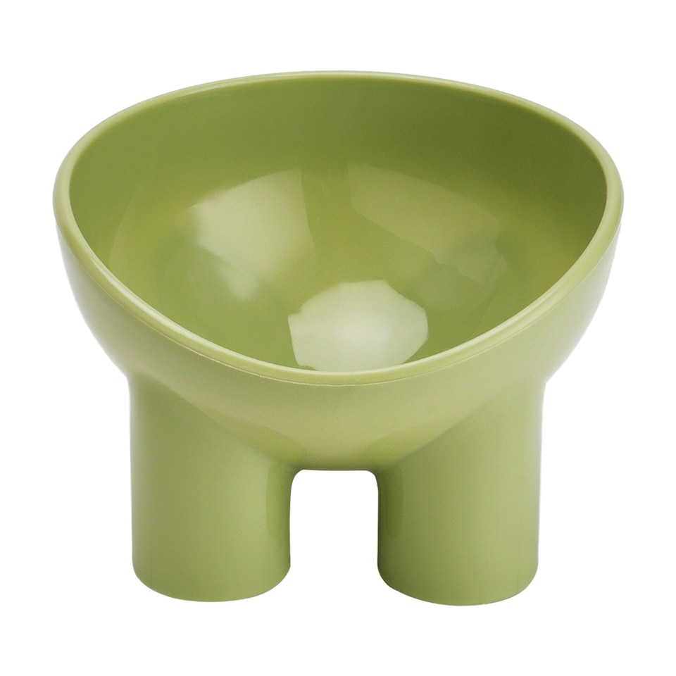image 1 of Living and Home Pet Feeder Bowl with Non-Slip Base | Green