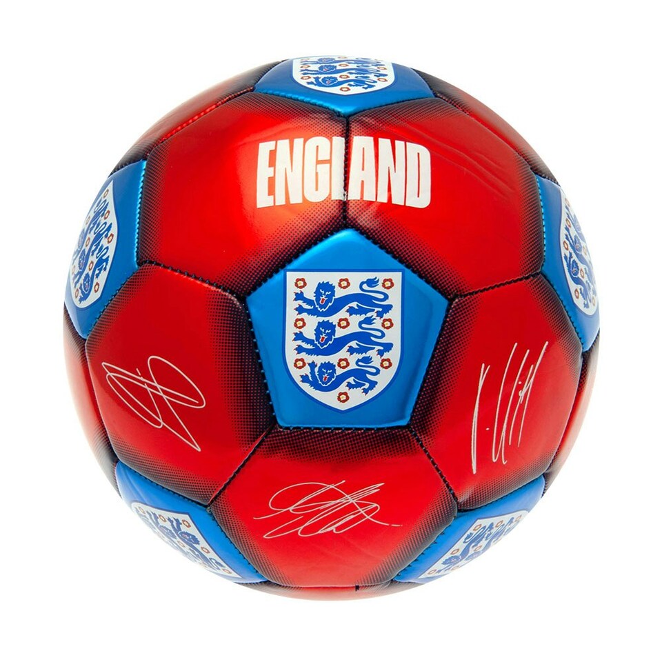 image 1 of England FA Signature Metallic Training Ball - Red/Blue/White - 1