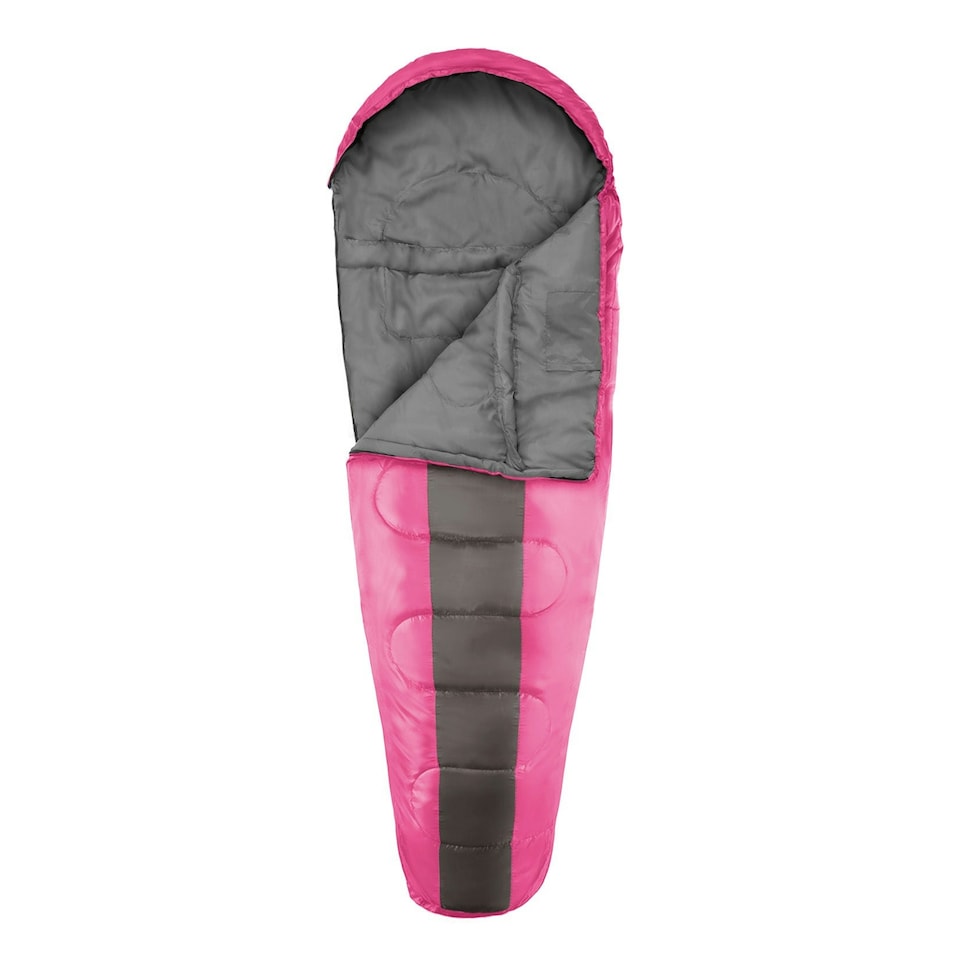 image 1 of Professional 3-4 Season Mummy Sleeping Bag (300 GSM) - 1 Season - Pink