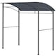 image 1 of Outsunny 2.2 x 1.5 m BBQ Grill Gazebo Tent, Garden Grill with Metal Frame, Curved Canopy and 10 Hooks, Outdoor Sun Shade, Dark Grey