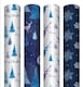 image 1 of 4 x 4m Midnight Forest Christmas Wrapping Paper | Blue