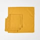 image 3 of Homescapes Mustard Yellow Fabric 4 Napkins Set | Yellow | One Size | 1