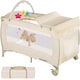 image 1 of Travel Cot Dog - foldable, with changing mat, for children up to 36 months | Cream | beige | 132 x 75 x 104 cm | 1