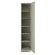 image 2 of Classic Square Panel Sage Green Single Wardrobe with Shelves Green