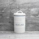 image 4 of Nicola Spring White Farmhouse Sugar Canister - 11cm