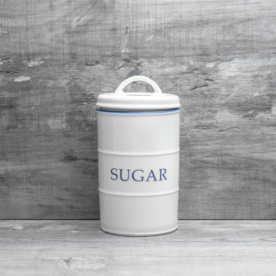 image 1 of Nicola Spring White Farmhouse Sugar Canister - 11cm