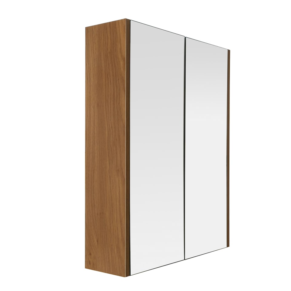image 1 of Vida 2 Door Oak Effect Wall Cabinet Cream