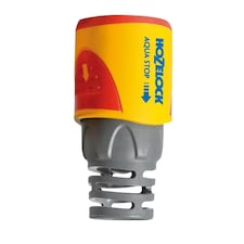 Hozelock Aquastop Hose Connector - Yellow/Grey/Red - One Size
