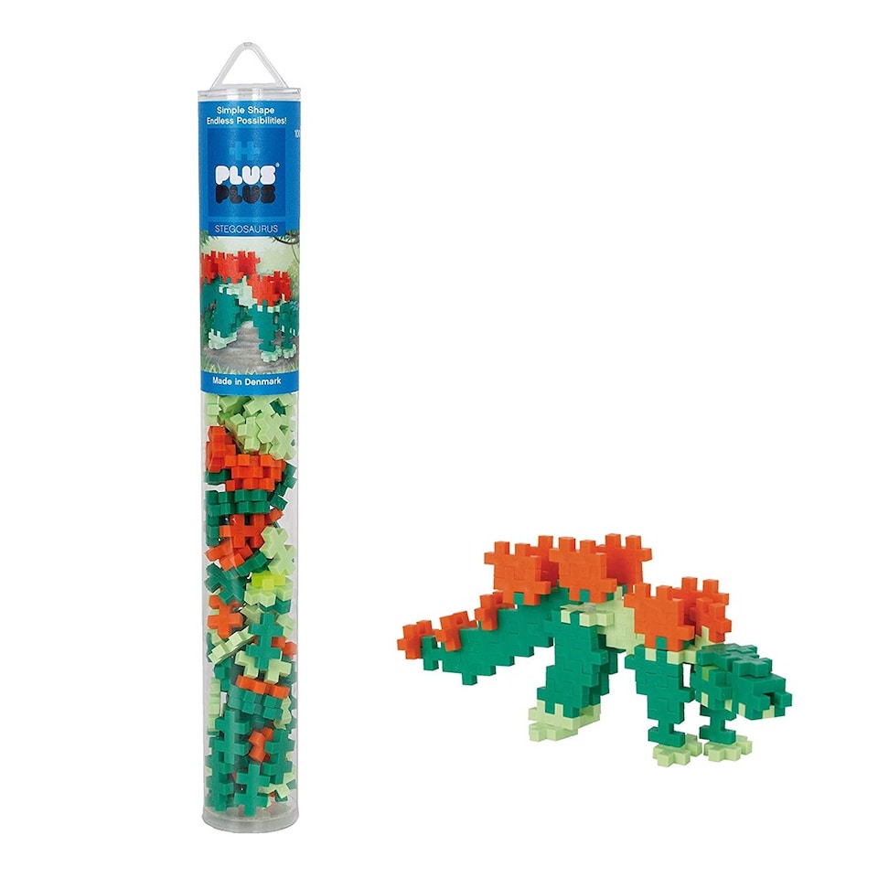 image 1 of Plus Plus Tube Stegosaurus 100 Piece Construction Building Set