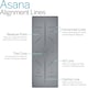 image 4 of Rubber Alignment Yoga Mat (4mm Thick) - Grey