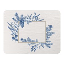 Christmas holiday frame with pine branches (Blanket)