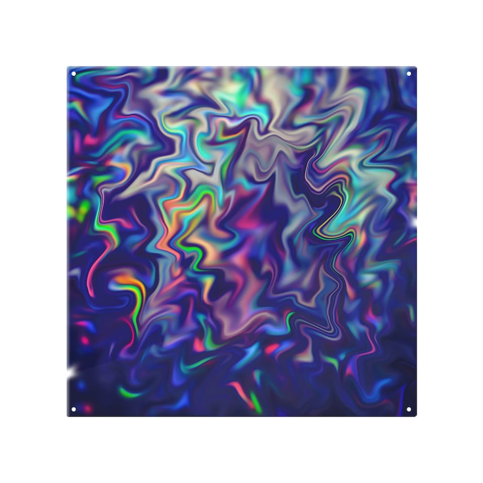 image 1 of Psychedelic Marble Splash Back | White