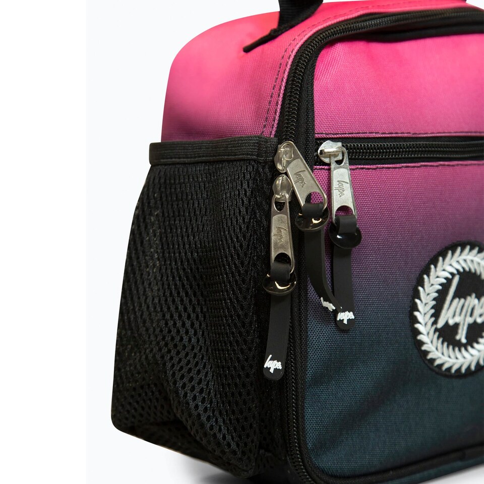 image 1 of Kids Lunch Bag Black Pink Fade | Thermal Insulated School Lunch Box 4.5L | Black | Black | One Size | 1