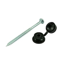 Timco - Corrugated Sheet Fixings - Black (Size 10 x 3 - 50 Pieces)