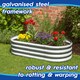 image 2 of Harbour Housewares Rounded Raised Garden Bed - 120cm x 60cm x 45cm - Green | Green | Green