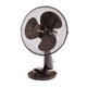 image 2 of 12 Inch 3 Speed Oscillating Black Electric Desk Home Office Fan