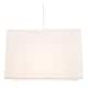 image 7 of Contemporary and Stylish White Linen Fabric Rectangular Lamp Shade | White | White | 1
