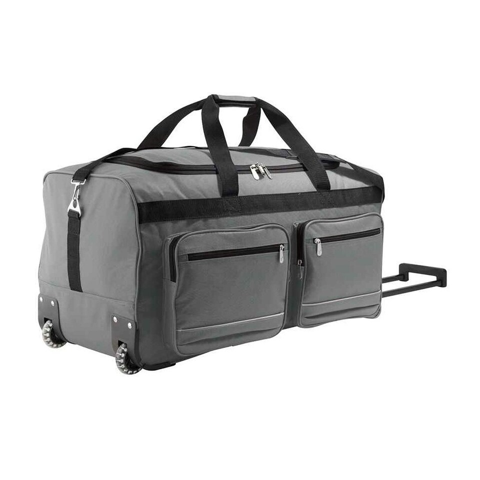 image 1 of SOLS Voyager Rolling Travel Holdall Bag - Graphite - One Size