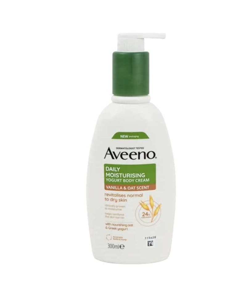 Aveeno  Daily Moisturizing Yogurt Body Cream With Vanilla And Oat Scent 300ml