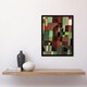 image 2 of Paul Klee Framed Wall Art Print Red and Green Architecture Abstract Home Décor