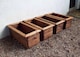 image 2 of 4pc Medium Trough Set - W83 x D41 x H32 - Fully Assembled | Brown