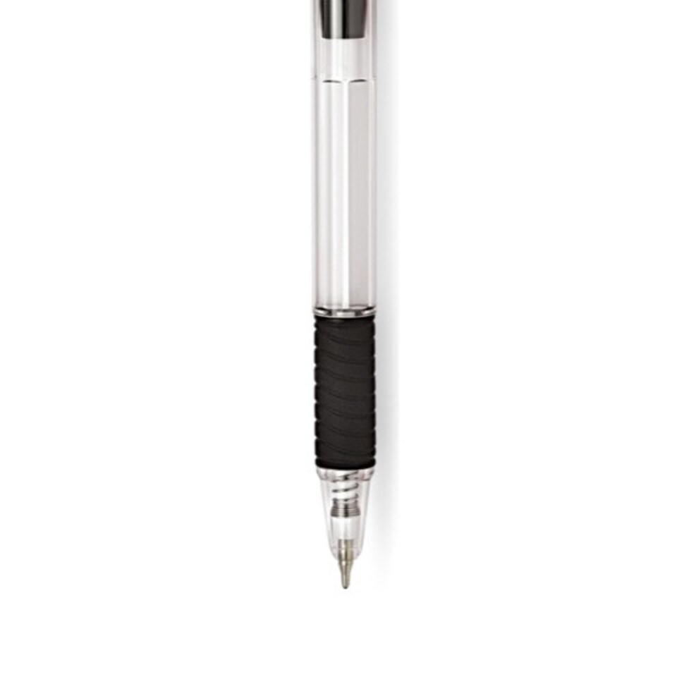 image 1 of Pack of 6 Black Retractable Ballpoint Pens