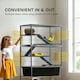 image 10 of PawHut 5 Levels Rolling Small Animal Cage with Non Slip Cloth Covered Ramps