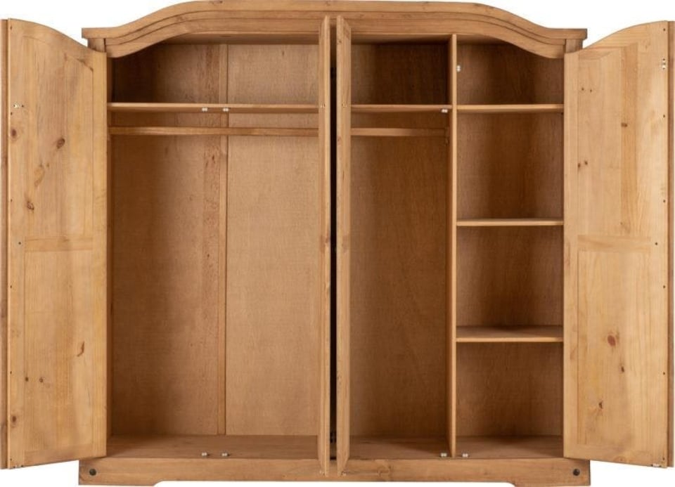 image 1 of Corona 4 Door Wardrobe Brown