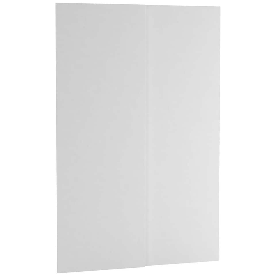 image 1 of 240cm 2 Sliding Doors Wardrobe Bedroom Storage Closet Hanging Rail Cupboard Unit | Multi | White Carcass & White Doors | 1
