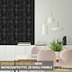 image 7 of NOVECRAFTO Geometric Diamond 3D Wall Panels – 6 Sheets Covering 1.5 sqm (16.15 sqft) – Matte PVC Cladding Panels 50x50cm Diamond Design Black