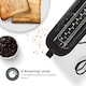 image 4 of Long Slot Toaster, Long Slice or 2 Slice Stainless Steel Toaster with Bun Warming Rack, 6 Browning Levels, Removeable Crumb Tray, Defrost and Reheat, 1000W