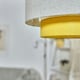 image 2 of ValueLights Mustard And Grey Herringbone Modern Ceiling Pendant Light Shade