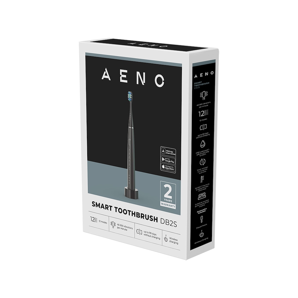 image 1 of AENO DB2S Smart Sonic Electric Toothbrush Black