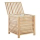 image 4 of Walnut Wood Laundry Hamper Brown