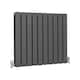 image 3 of Designer Flat Panel Radiators Anthracite Grey 600mm x 700mm