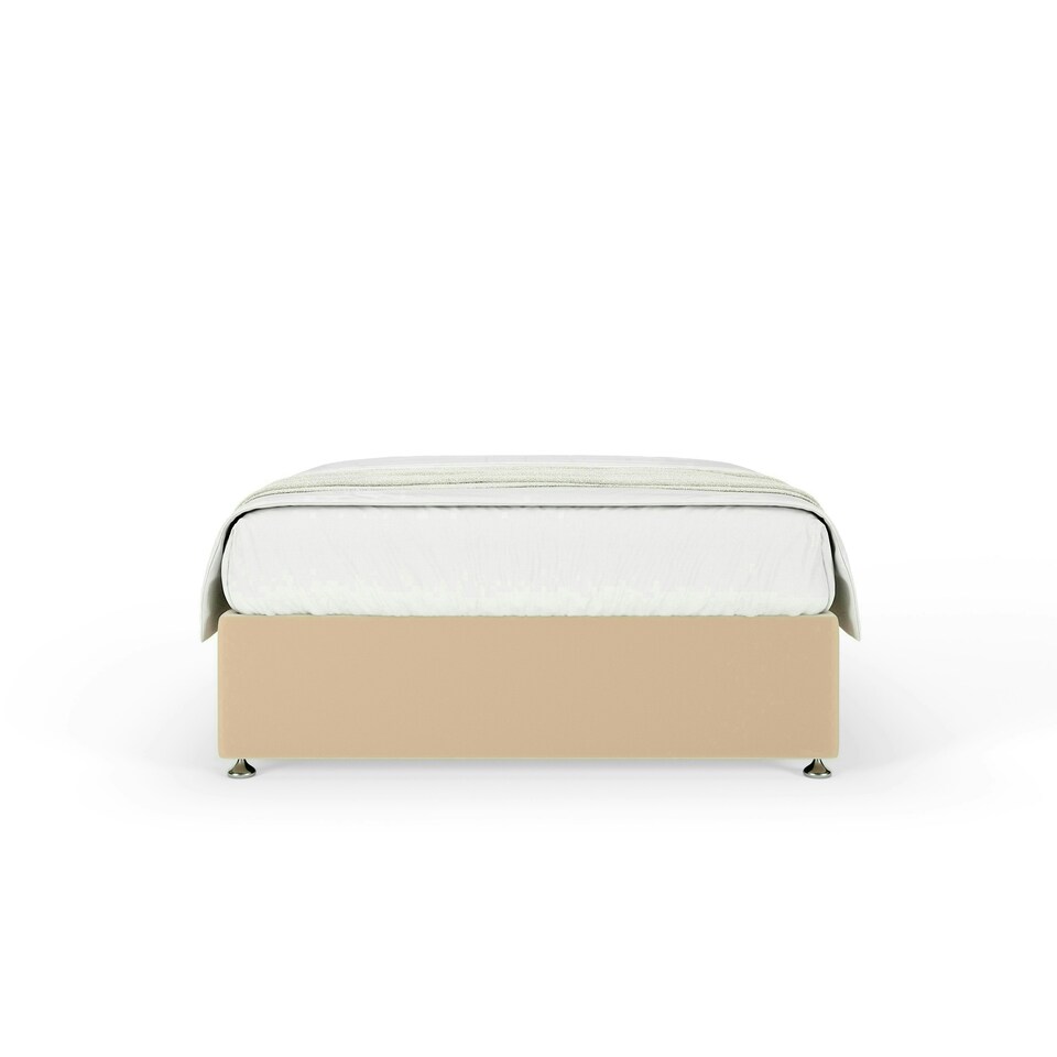 image 1 of Neptune Spring Natural Plush Velvet Divan Set Single